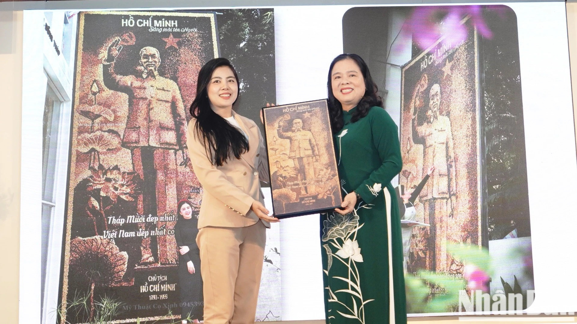 通过这件作品，作者寄托了自己对胡志明主席的深厚情感，并表达了对胡伯伯——这位民族敬爱的领袖的崇高敬意与感恩之情。同时，作者也希望借由这件以质朴的同塔省莲子为材料的艺术创作，激发青年一代的爱国热情和民族自豪感，并弘扬守护家乡文化特色的精神。