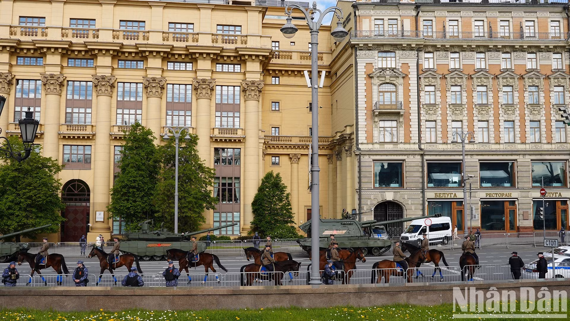 俄罗斯国家骑兵队。