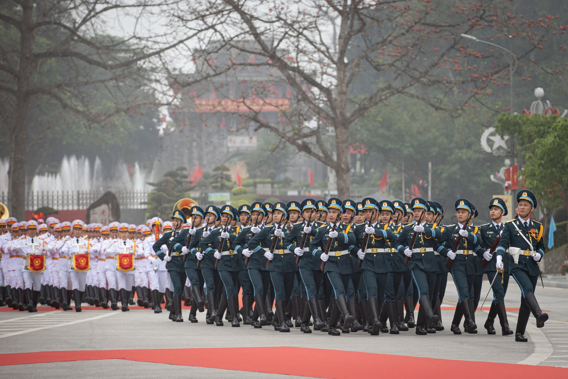 越南人民军仪仗队。 越南人民军仪仗队。