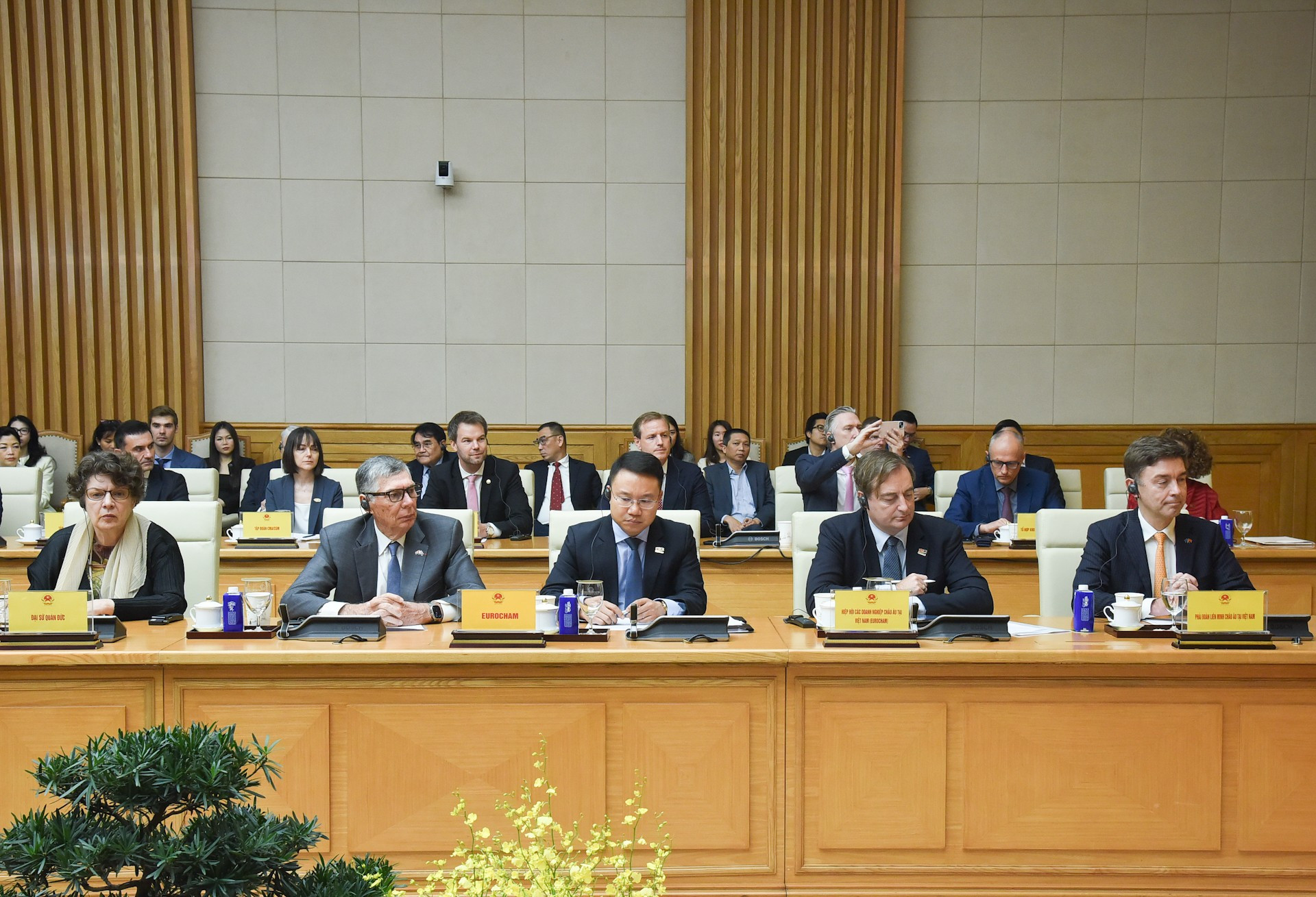 欧洲组织、企业代表出席座谈会。