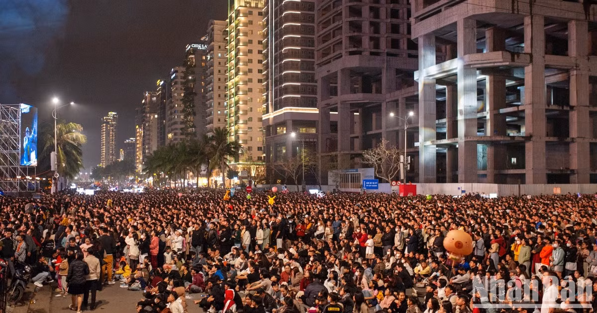 岘港“人山人海”热闹欢庆迎接2025新年【组图】