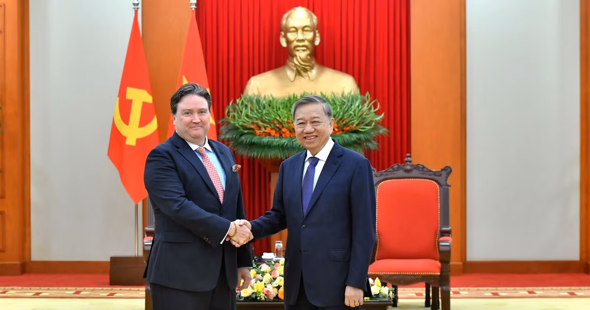 越共中央总书记苏林会见美国驻越南大使马克·纳珀【组图】