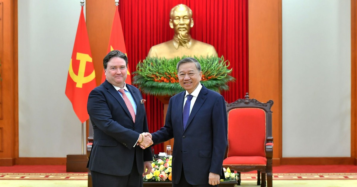 越共中央总书记苏林会见美国驻越南大使马克·纳珀【组图】
