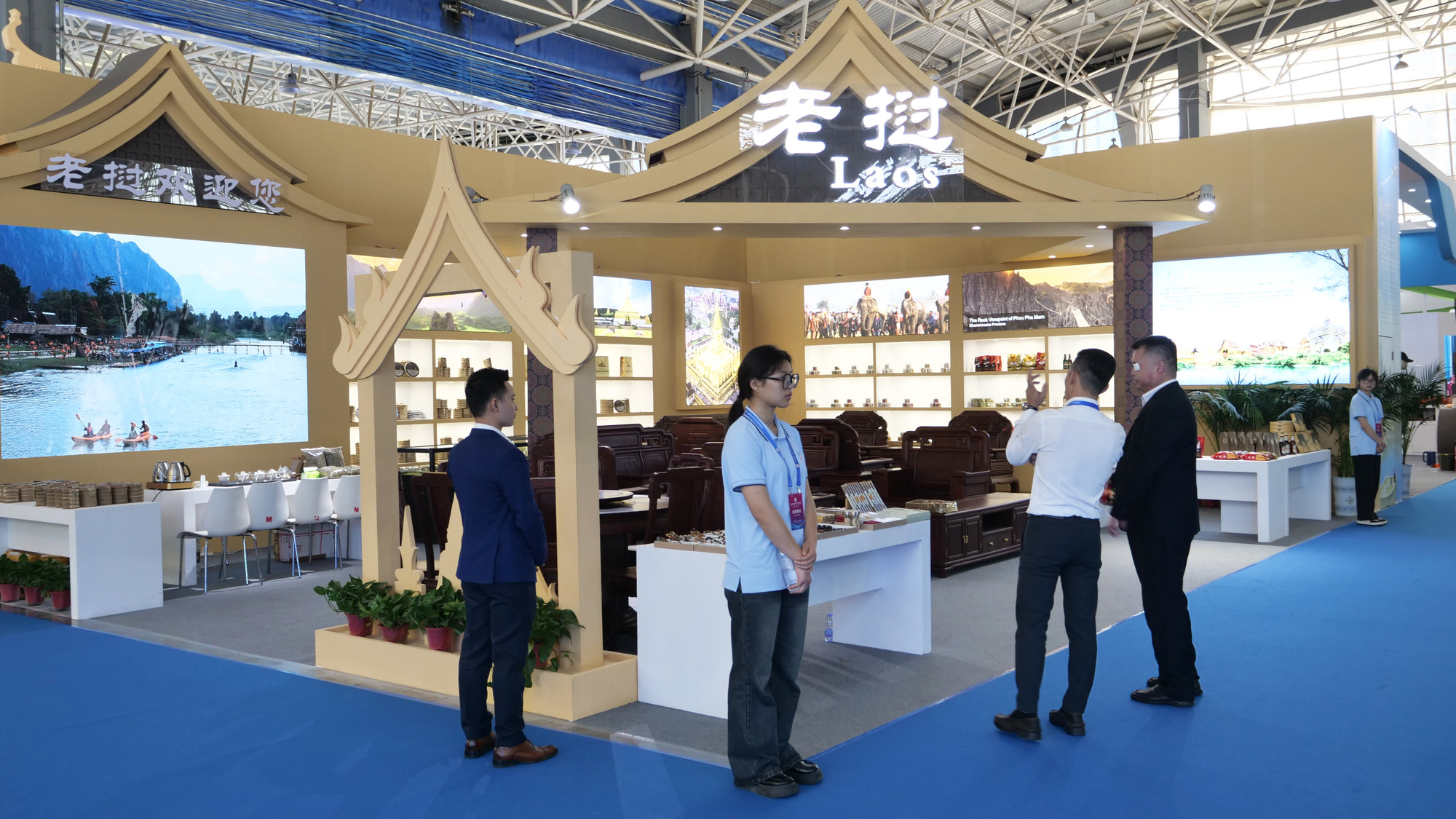 老挝展位。
