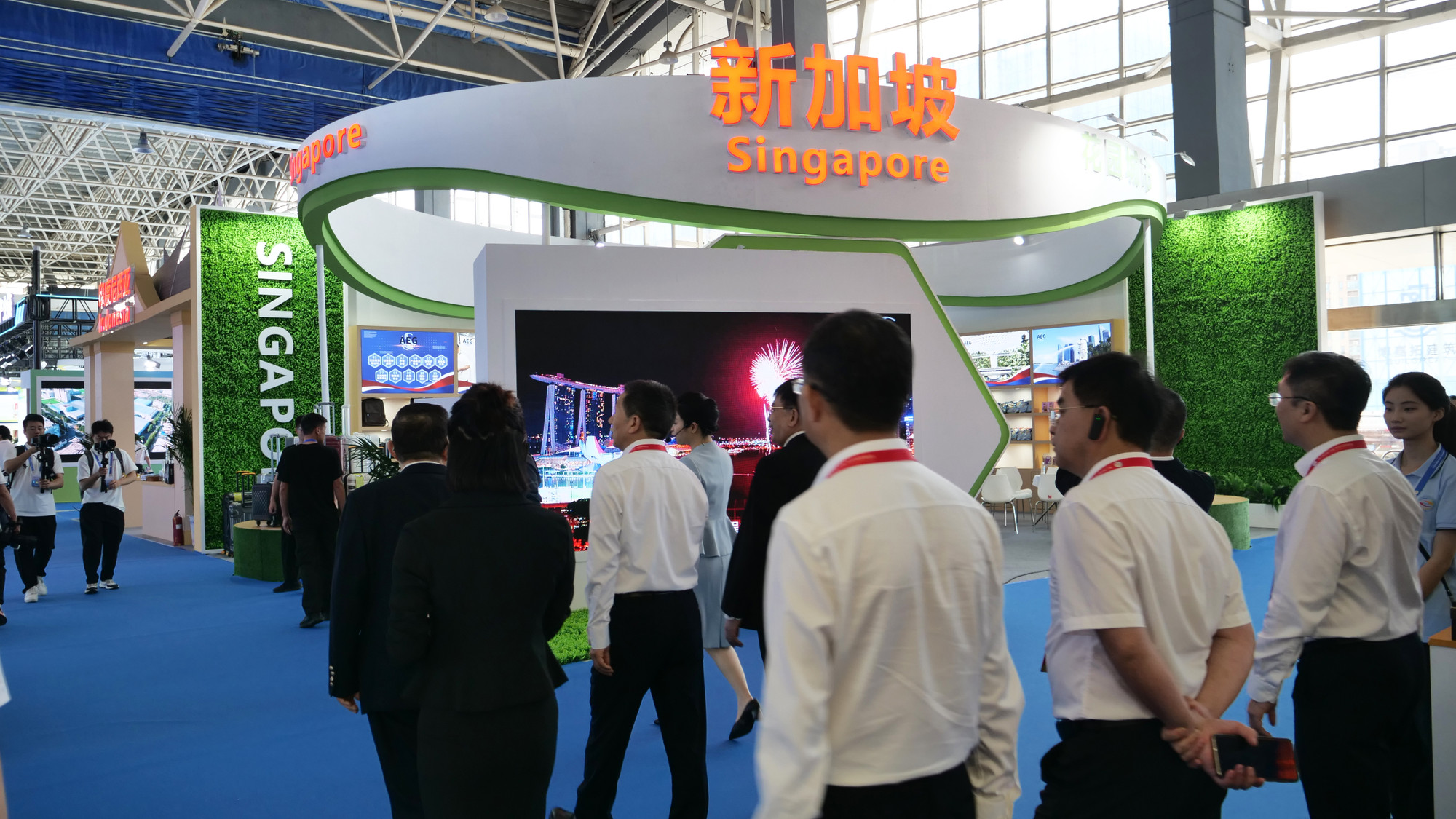 新加坡展位。