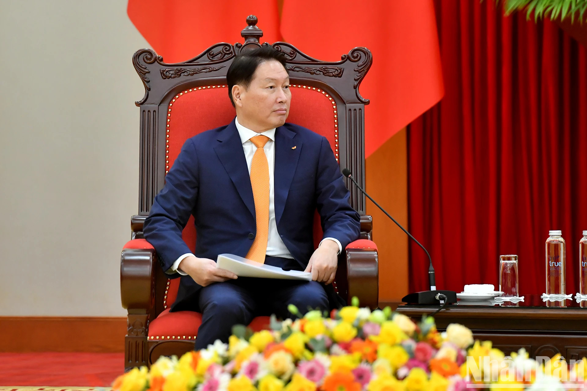 SK集团董事长崔泰源。