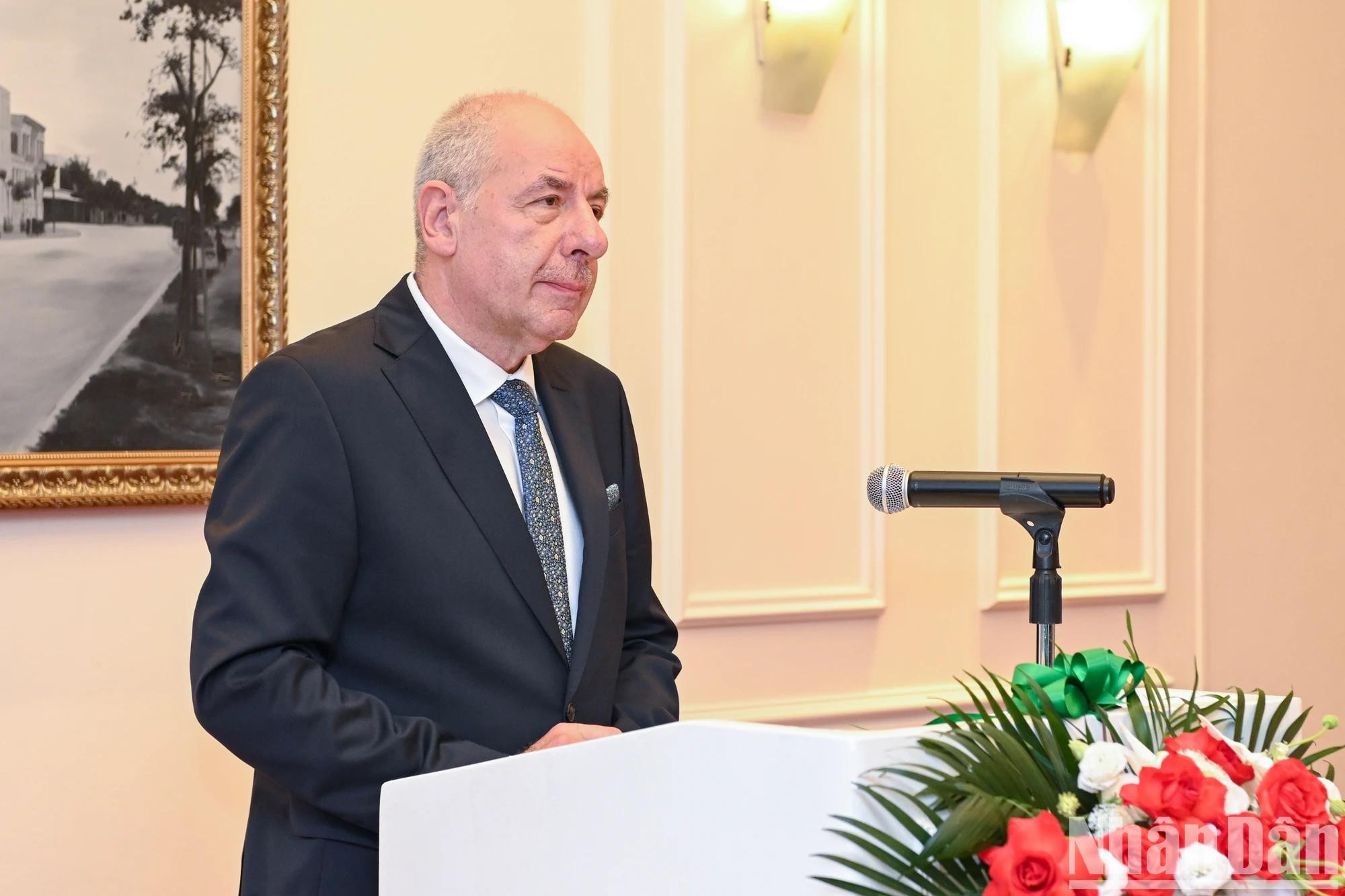 匈牙利总统舒约克·道马什致辞。 匈牙利总统舒约克·道马什致辞。