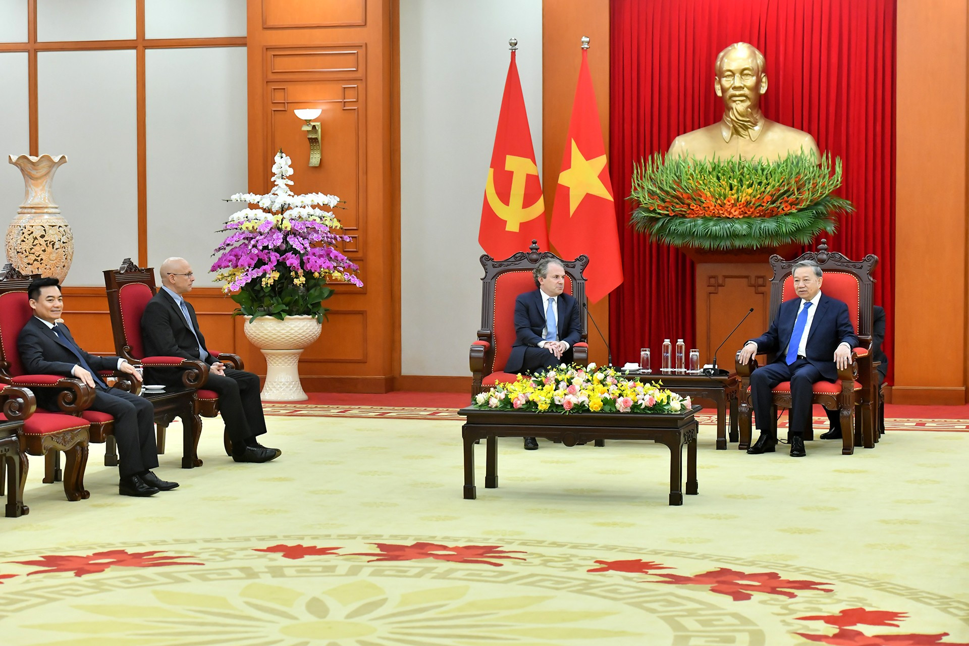 越共中央总书记苏林会见Rosen Partners集团执行经理丹尼尔·罗森。