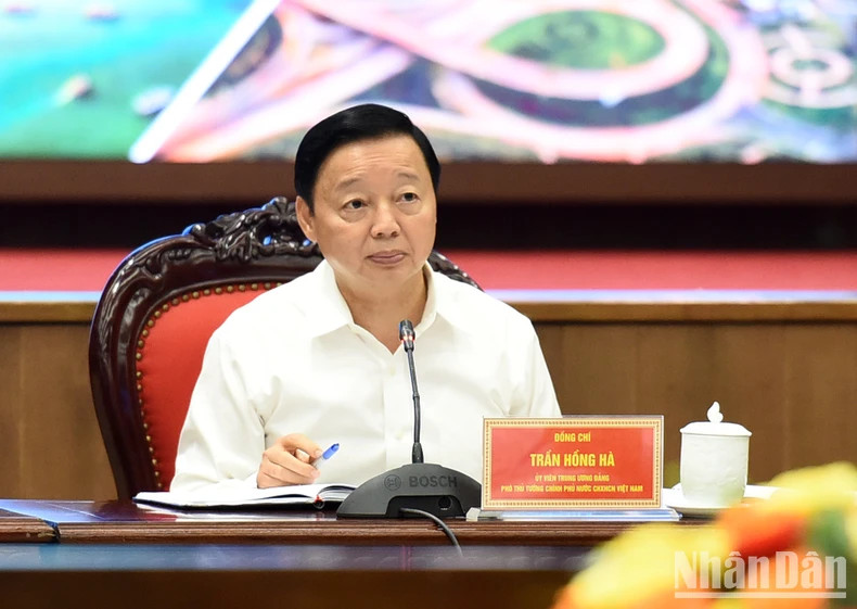 政府副总理陈红河在会上发表讲话。