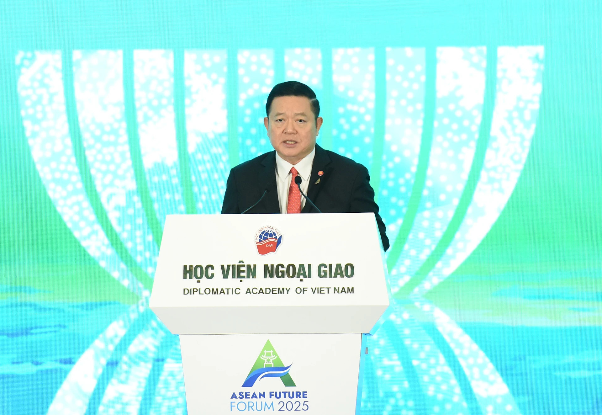 东盟秘书长高金洪致辞。