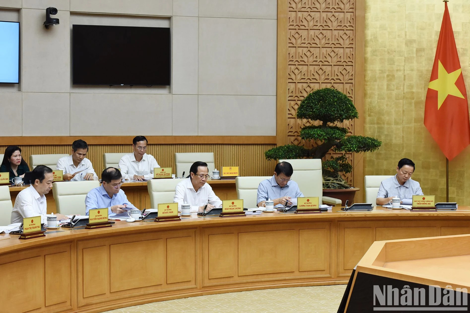 各位政府副总理和领导代表出席会议。