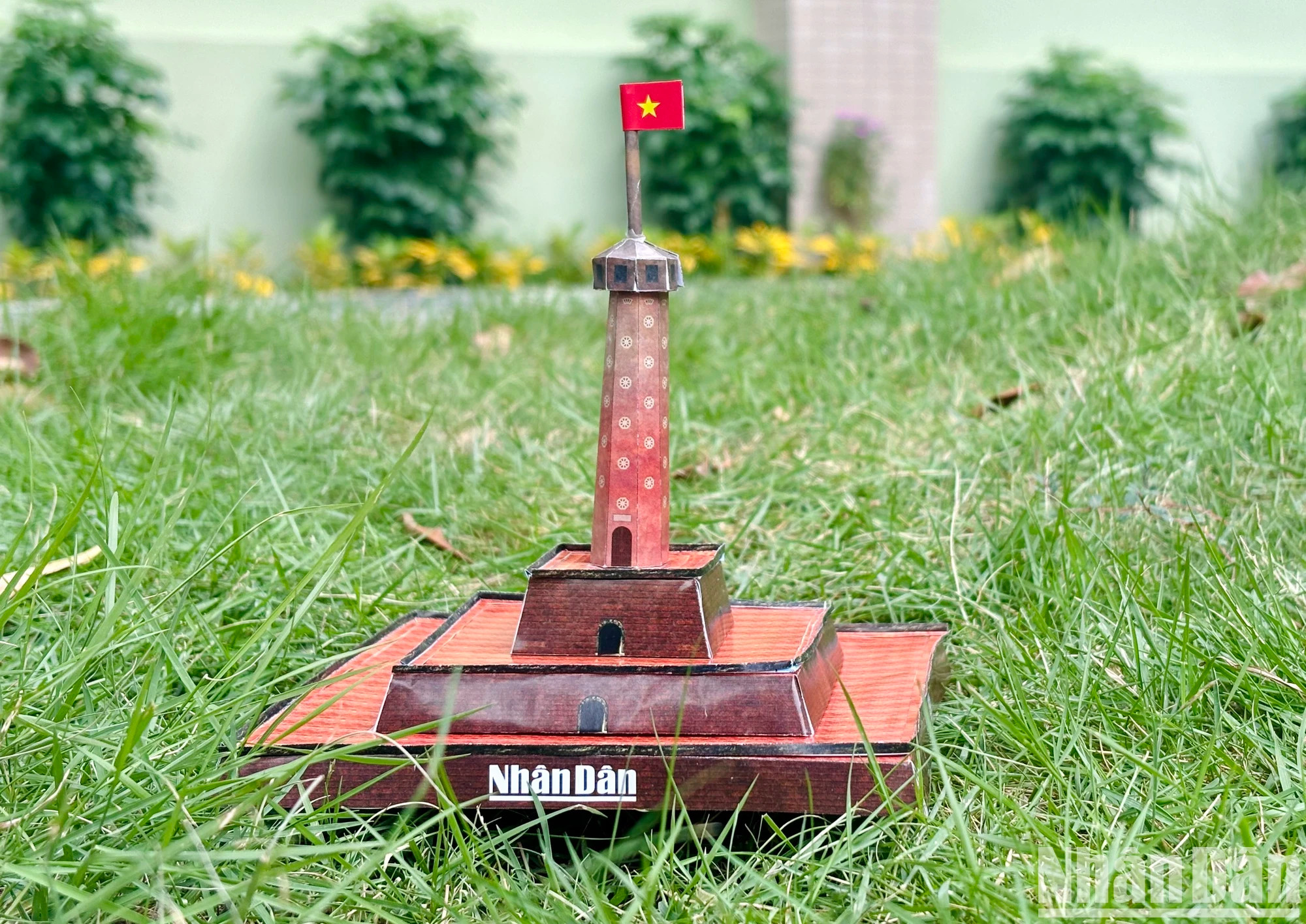 河内旗台模型。 河内旗台模型。