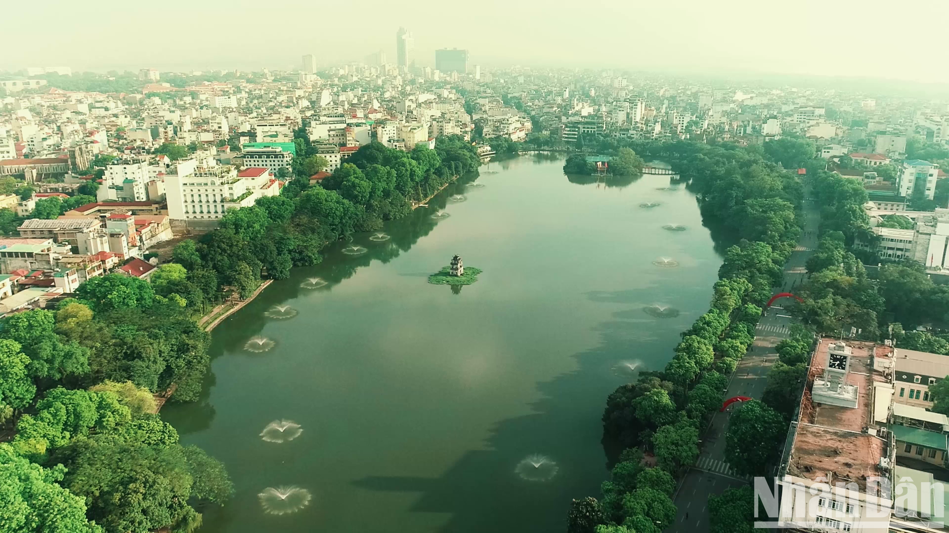 河内环剑湖。 河内环剑湖。