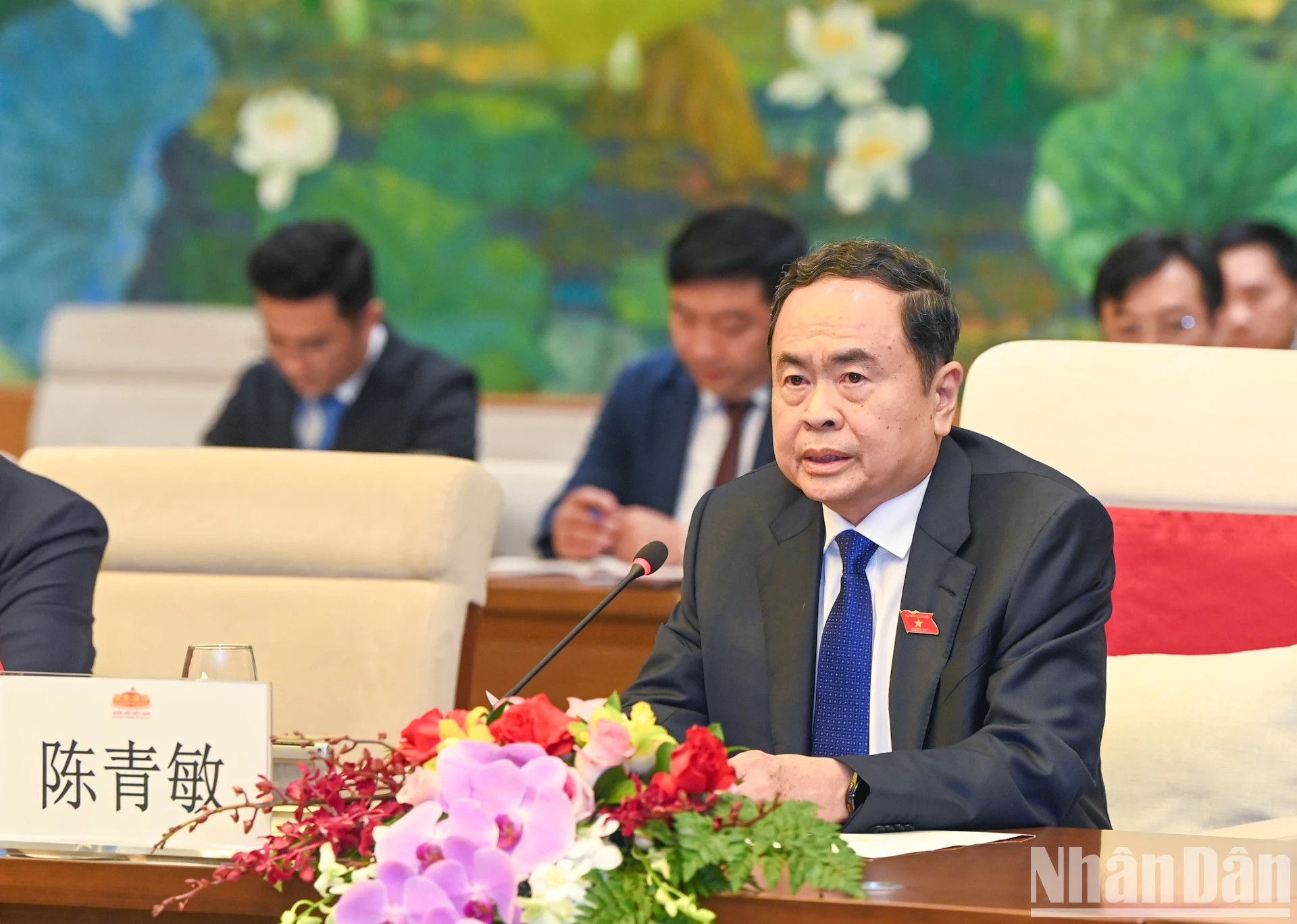 越南国会主席陈青敏。