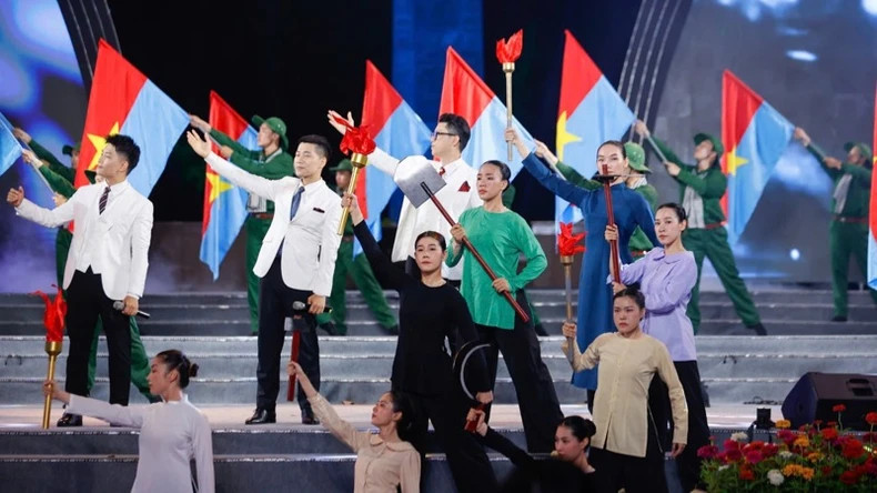 纪念活动上的文艺节目之一。