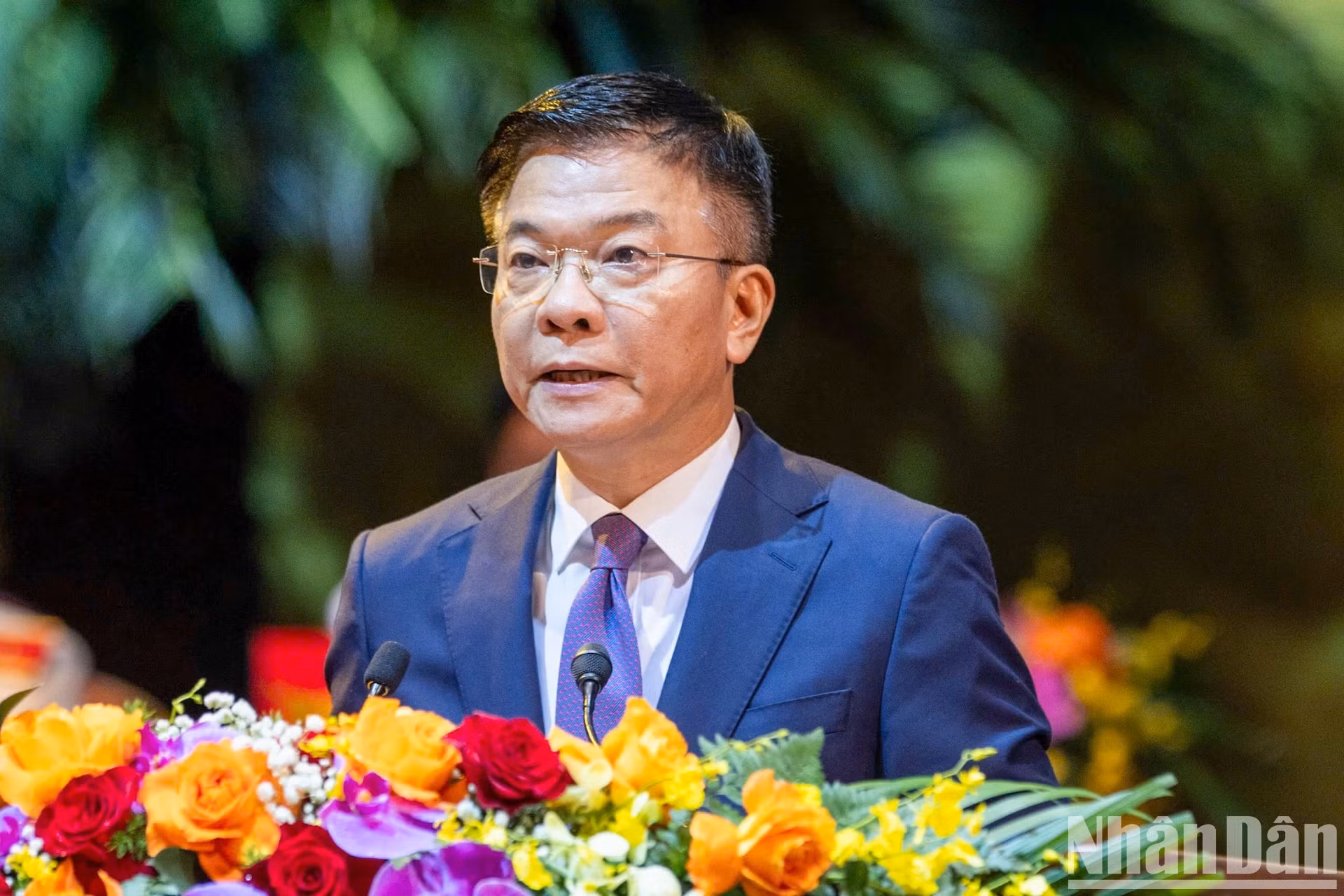 越南政府副总理黎成龙发表讲话。 越南政府副总理黎成龙发表讲话。