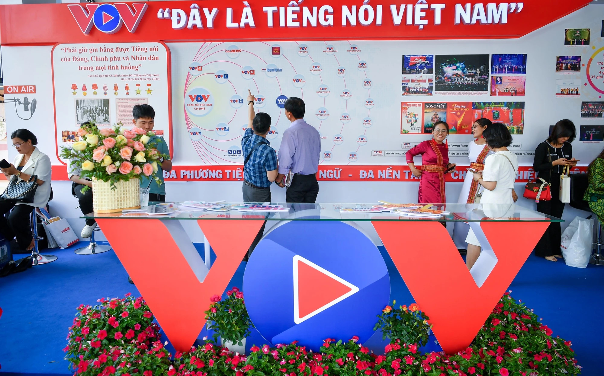 《越南之声》的展位。 《越南之声》的展位。