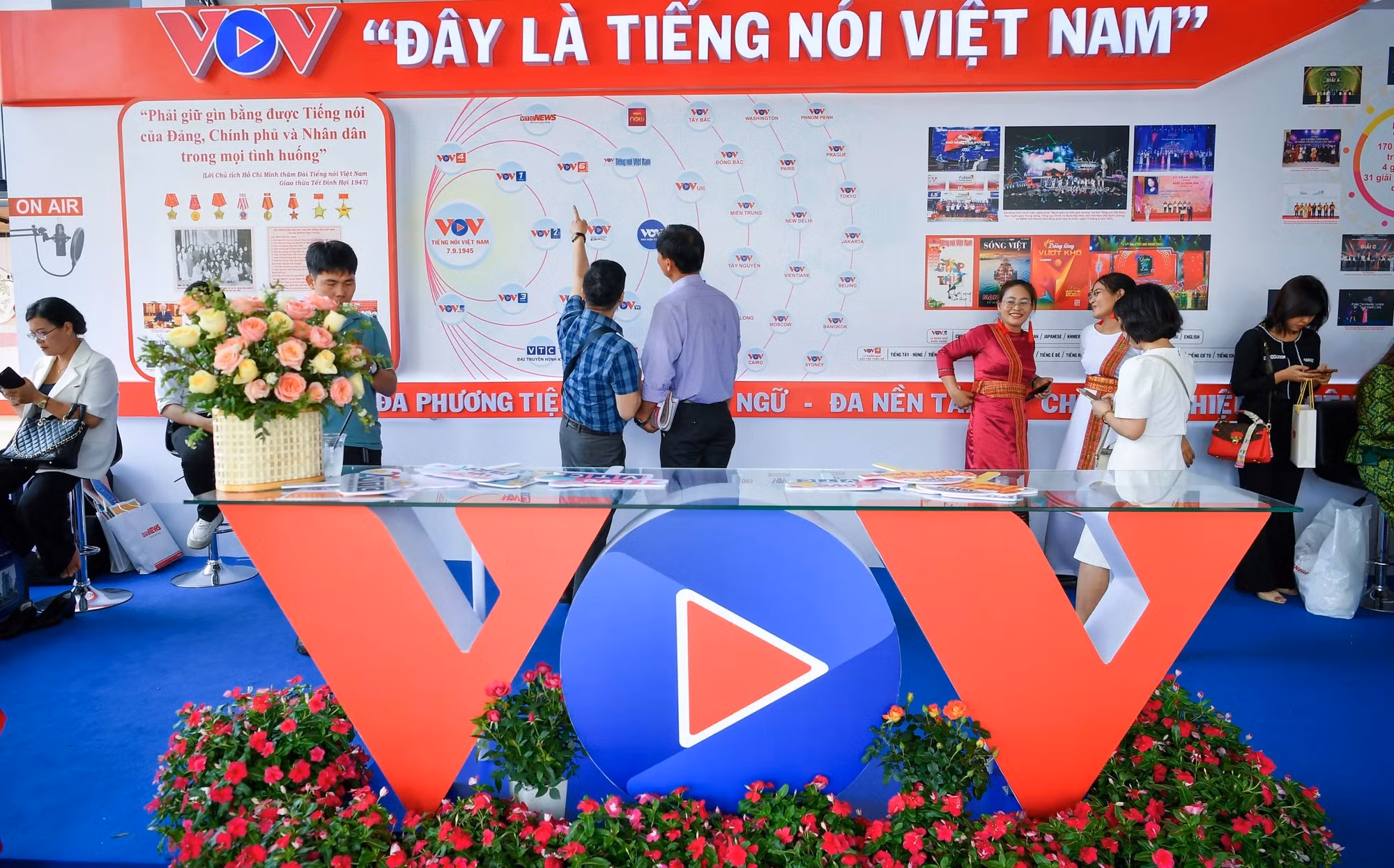 《越南之声》的展位。