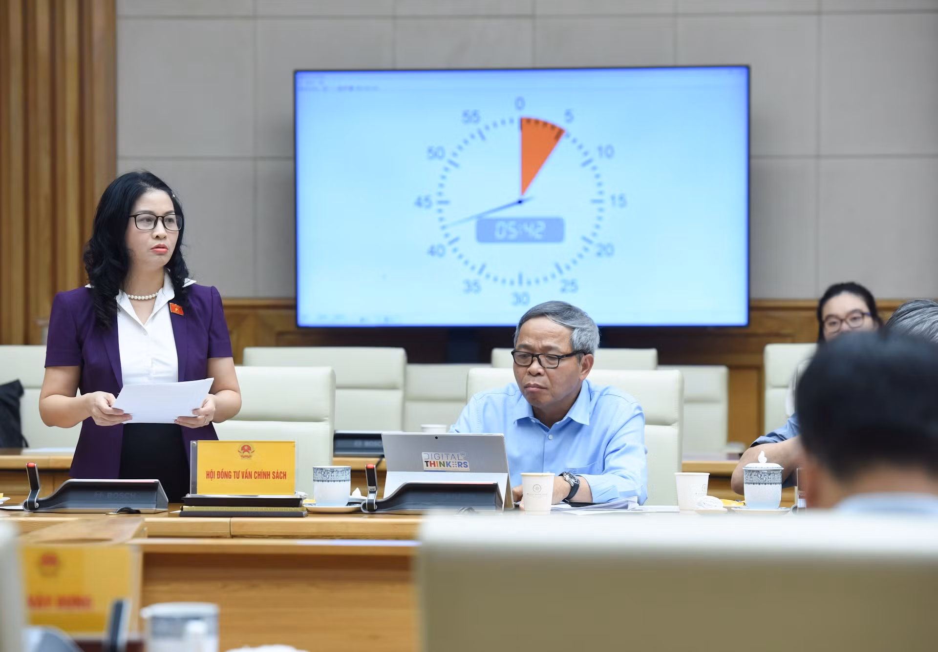 越南政府总理范明正同政策咨询委员会就私营经济发展问题举行会议【组图】 ảnh 9