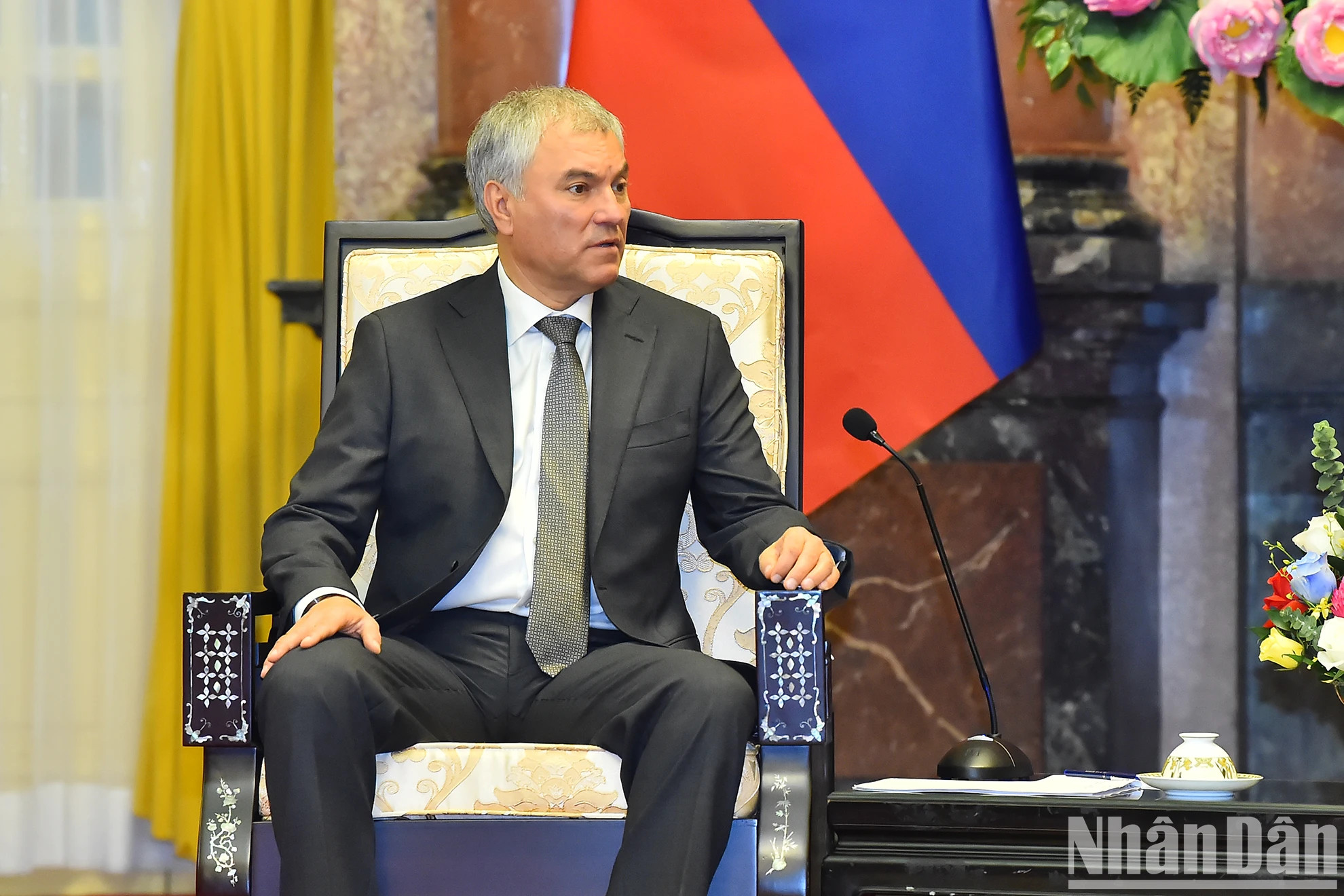 俄罗斯国家杜马主席沃洛金。