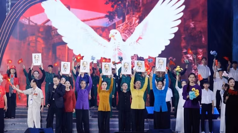 纪念活动上的文艺节目之一。