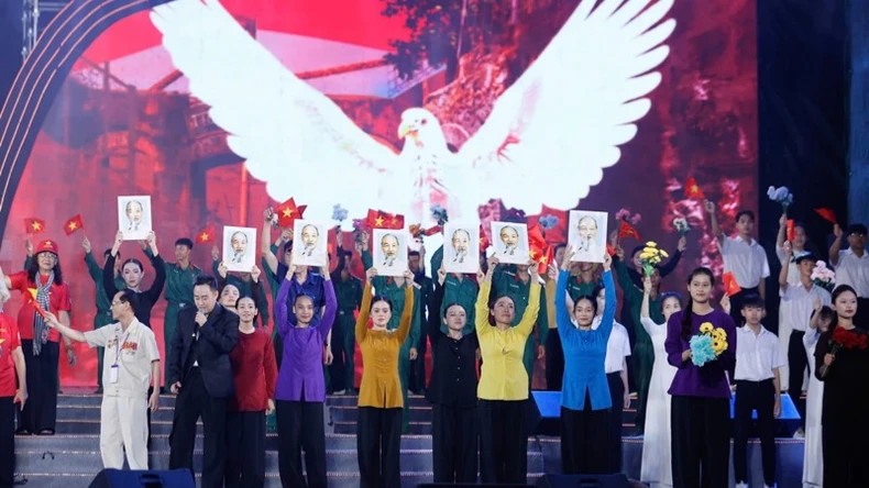 纪念活动上的文艺节目之一。