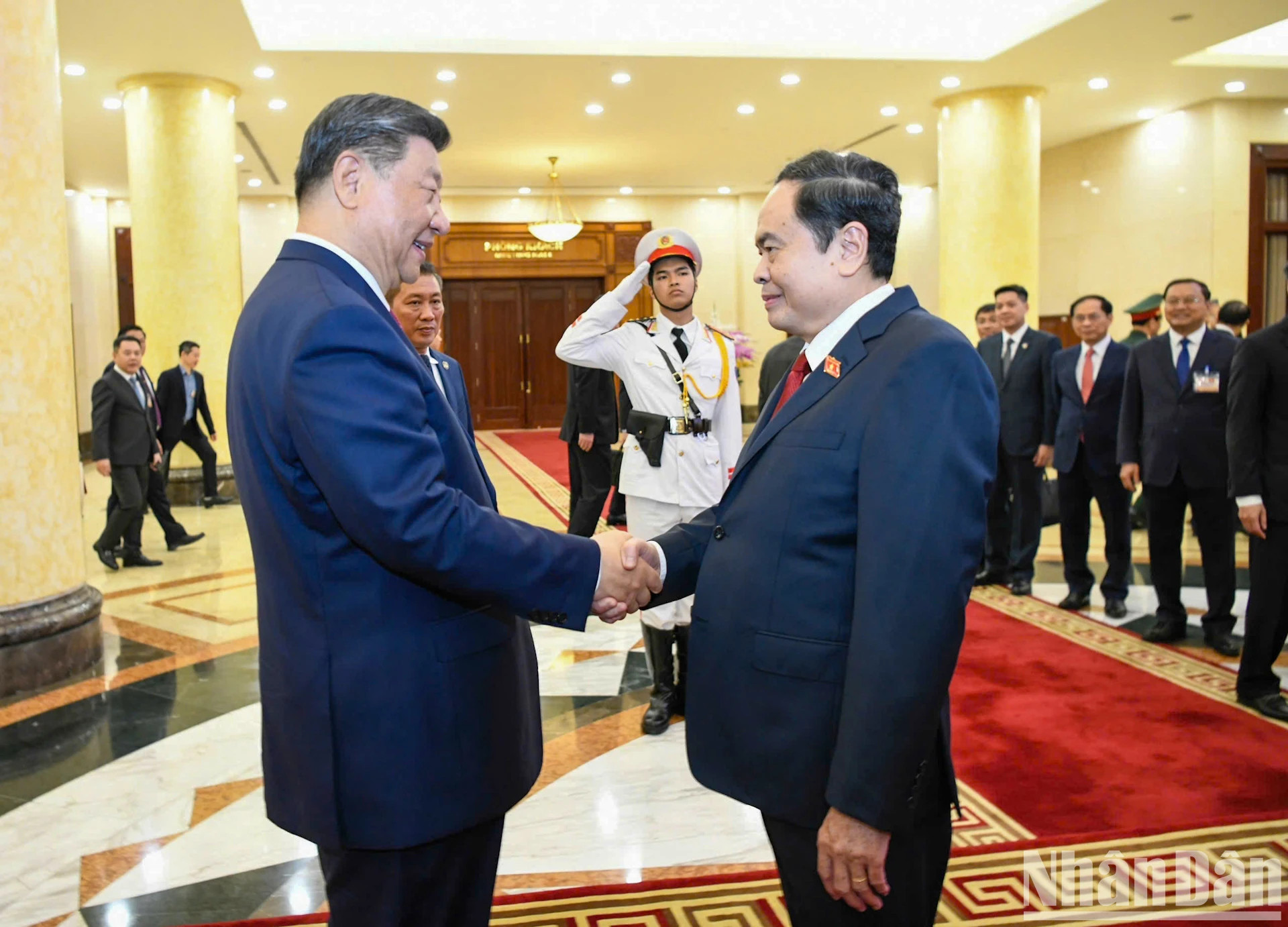 越南国会主席陈青敏会见中共中央总书记、中国国家主席习近平【组图】 ảnh 1 越南国会主席陈青敏会见中共中央总书记、中国国家主席习近平【组图】 ảnh 1