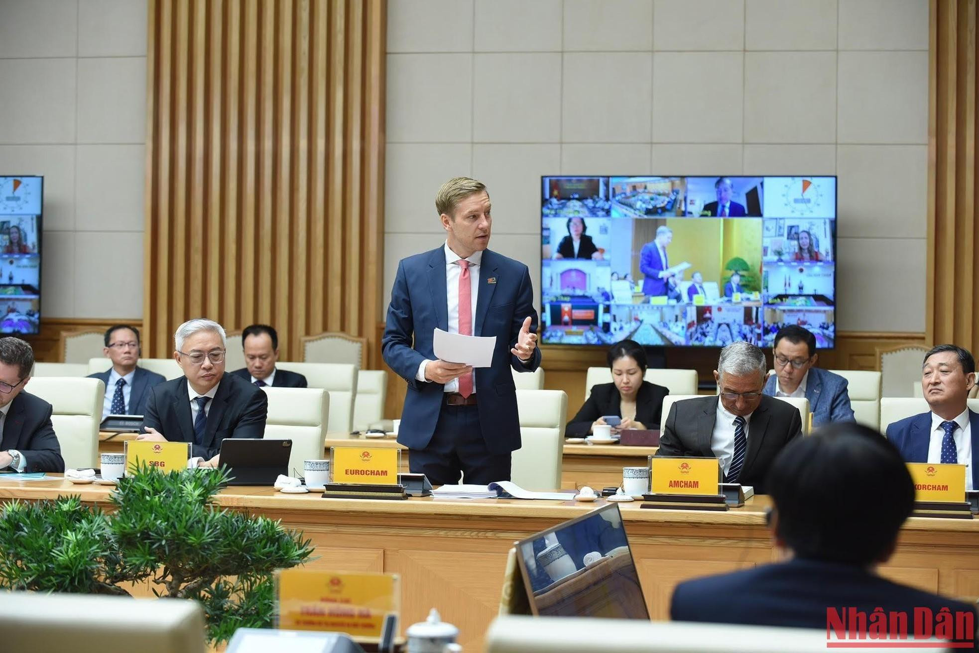 越南欧洲商会（EUROCHAM）代表发言。