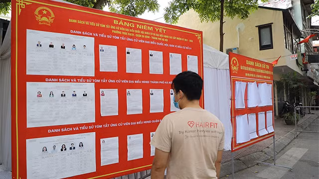 热闹非凡越南换届选举日（组图） ảnh 11