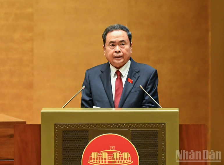国会主席陈青敏在会议开幕仪式上致辞。(维灵 摄) 2010thanhman.jpg