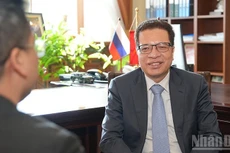 越南驻俄罗斯大使邓明魁。（春兴 摄）