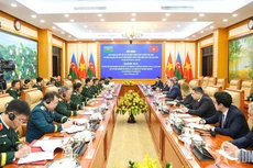 会谈场景。（图片来源：qdnd.vn）