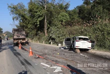 交通事故发生现场。（图片来源：baolangson.vn）