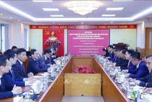 会谈场景。（图片来源：越通社）