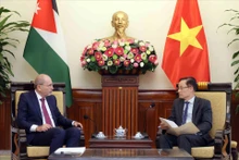 越南外交部长黎怀忠与约旦副首相兼外交与侨务大臣举行工作会议。