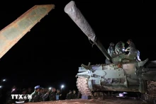 柬埔寨力量逐步从柏威夏省边境地区撤出武器和军事装备。