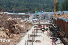 APEC 2027会议中心及配套功能工程项目施工现场。（图片来源：越通社）