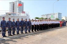 隶属于海军二区171旅的17号舰安全回国，圆满完成参加“米兰-2026”多国海军演习的任务。（图片来源：越通社）