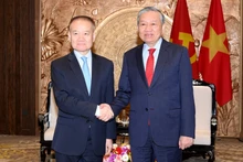 越共中央总书记苏林会见中共中央总书记、中国国家主席习近平特使刘海星。