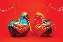 “梅花骏马”作品。