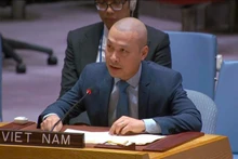 越南常驻联合国代表团临时代办阮黄原公使。