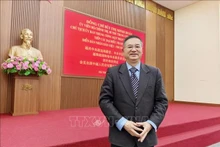 中国浙江工业大学区域国别研究院执行院长，兼越南研究中心主任、教授、博士成汉平。（图片来源：越通社）