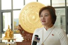 金福（Gold Phuc）公司董事长兼总经理、旅老越南人总会常务委员会委员、海外越南企业家协会副主席范氏明红。（图片来源：越通社）