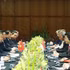 图为：2025年3月12日，越共中央总书记苏林与新加坡共和国总理、人民行动党（PAP）秘书长黄循财举行会谈。（图片来源：越通社）