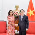 越南外交部长黎怀忠会见澳大利亚联邦众议员，国际发展部长安妮·阿丽。