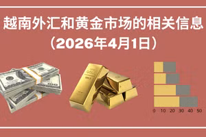 越南外汇和黄金市场的相关信息【图表新闻】