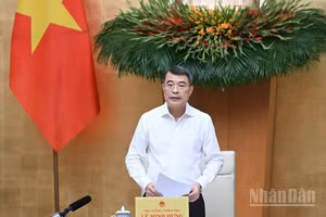 政府总理黎明兴在会上发表讲话。（陈海 摄）