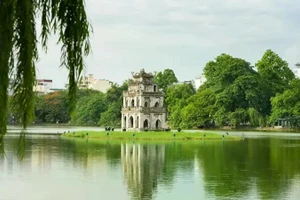 河内市还剑湖。（图片来源：互联网）