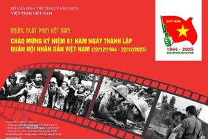 越南电影研究院举行免费电影放映活动 纪念越南人民军建军81周年。