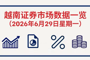 6月29日越南证券市场数据一览 【图表新闻】